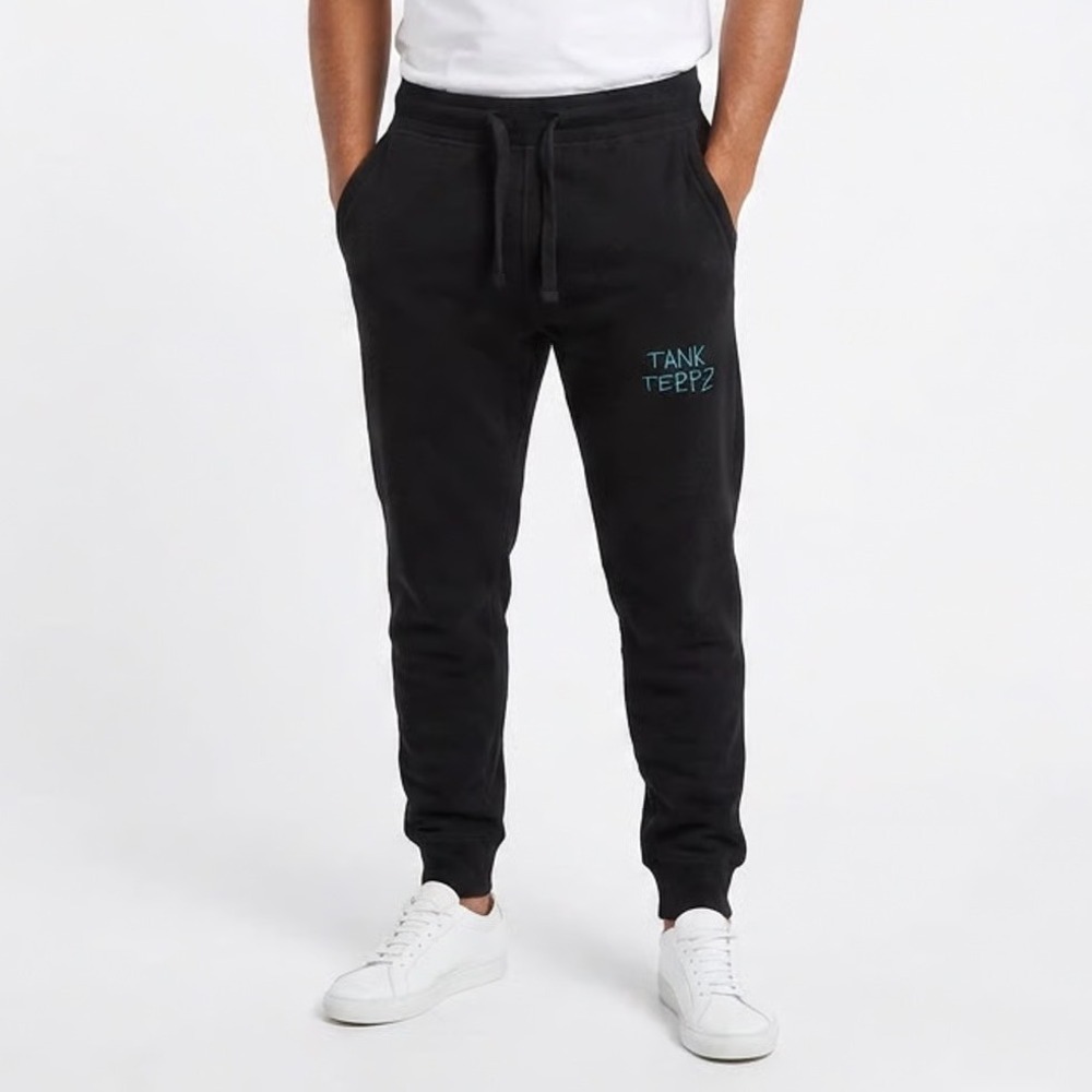 Lane Seven Tank Terpz Black Embroidered Jogger Sweatpants Size S